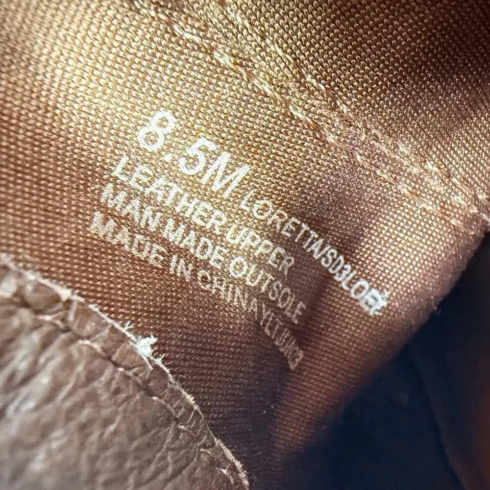 Splendid Loretta Suede Mules 8.5 Brown Pointed Toe Block Heel SlipOn Leather EUC - Picture 8 of 8